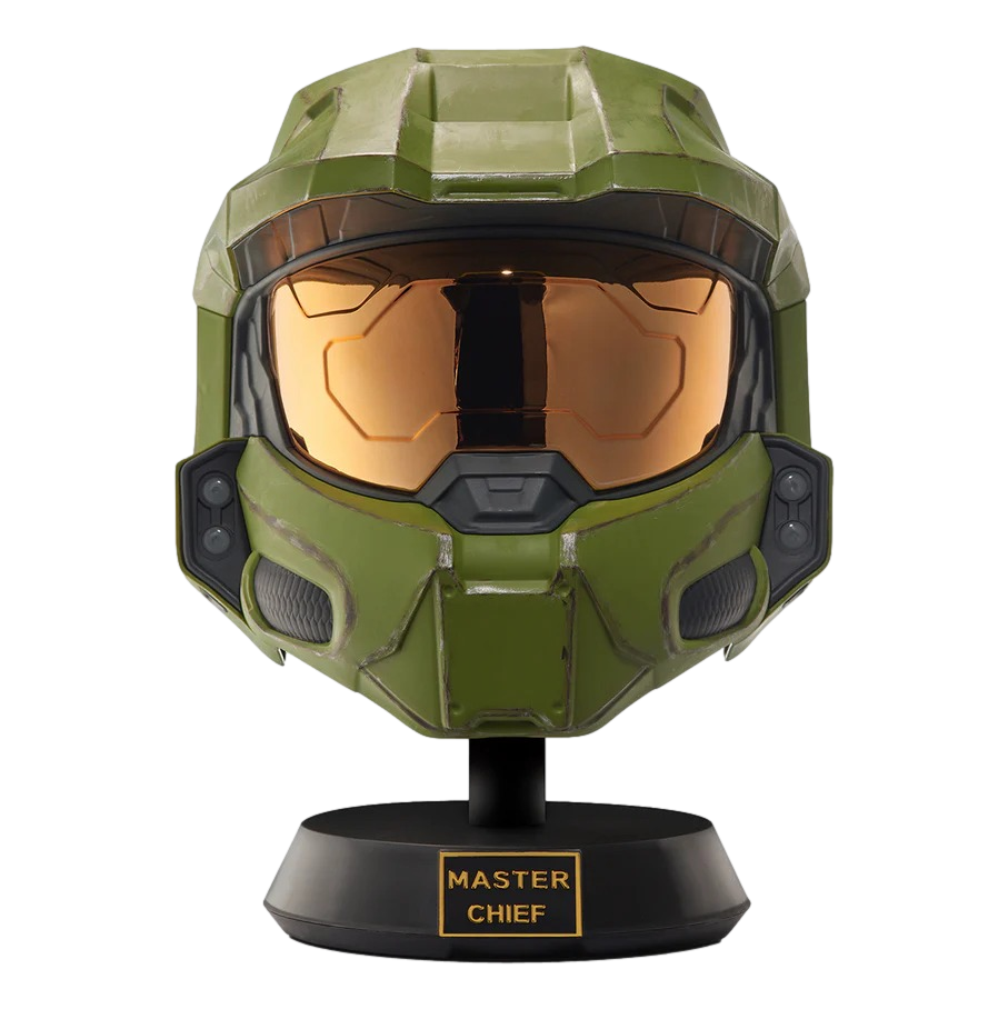 Halo: Master Chief: Deluxe Helmet With Stand: LED Lights & Sound - Jazwares Action Figure