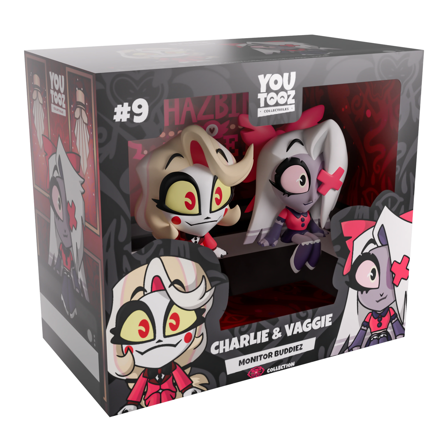 Hazbin Hotel: Charlie and Vaggie Monitor Buddiez: Vinyl Figure - YouTooz Vinyl Figure