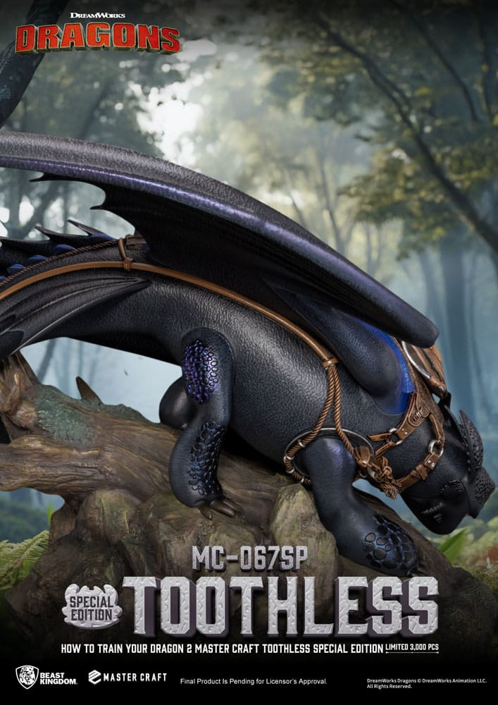How To Train Your Dragon 2 Master Craft Statue Toothless 38 cm - Beast Kingdom Toys Statues