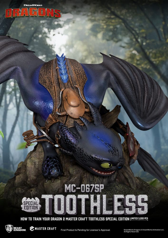 How To Train Your Dragon 2 Master Craft Statue Toothless 38 cm - Beast Kingdom Toys Statues
