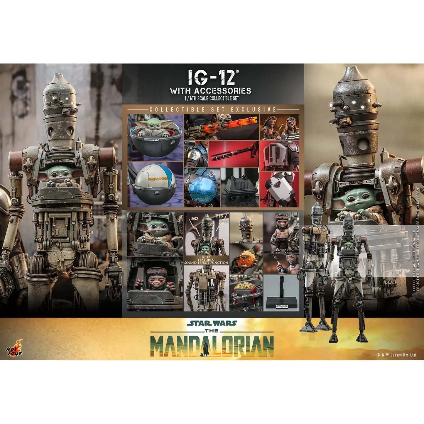 IG-12: With Accessories: Star Wars: The Mandalorian - Hot Toys Action Figures