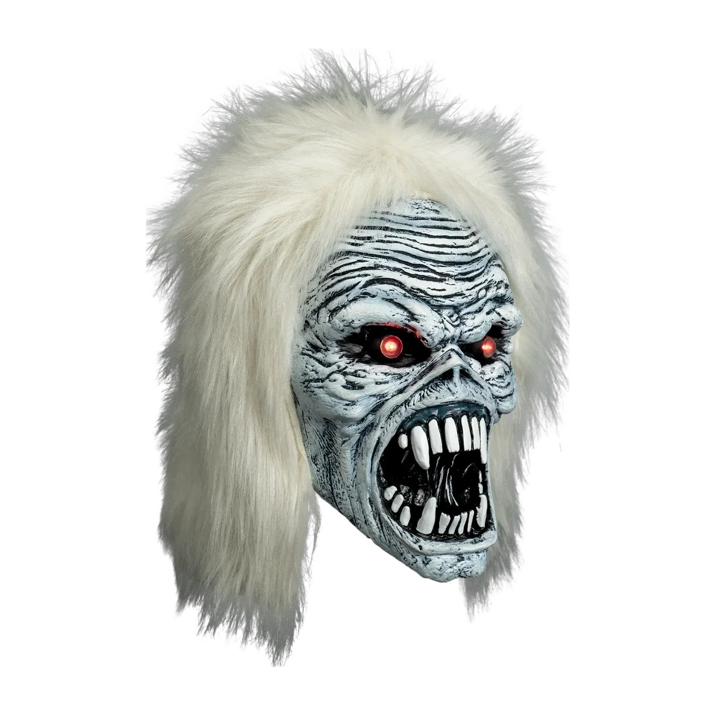 Iron Maiden: Eddie: Bass Beast Mask With Light Up Eyes: Vinyl Mask - Trick Or Treat Mask