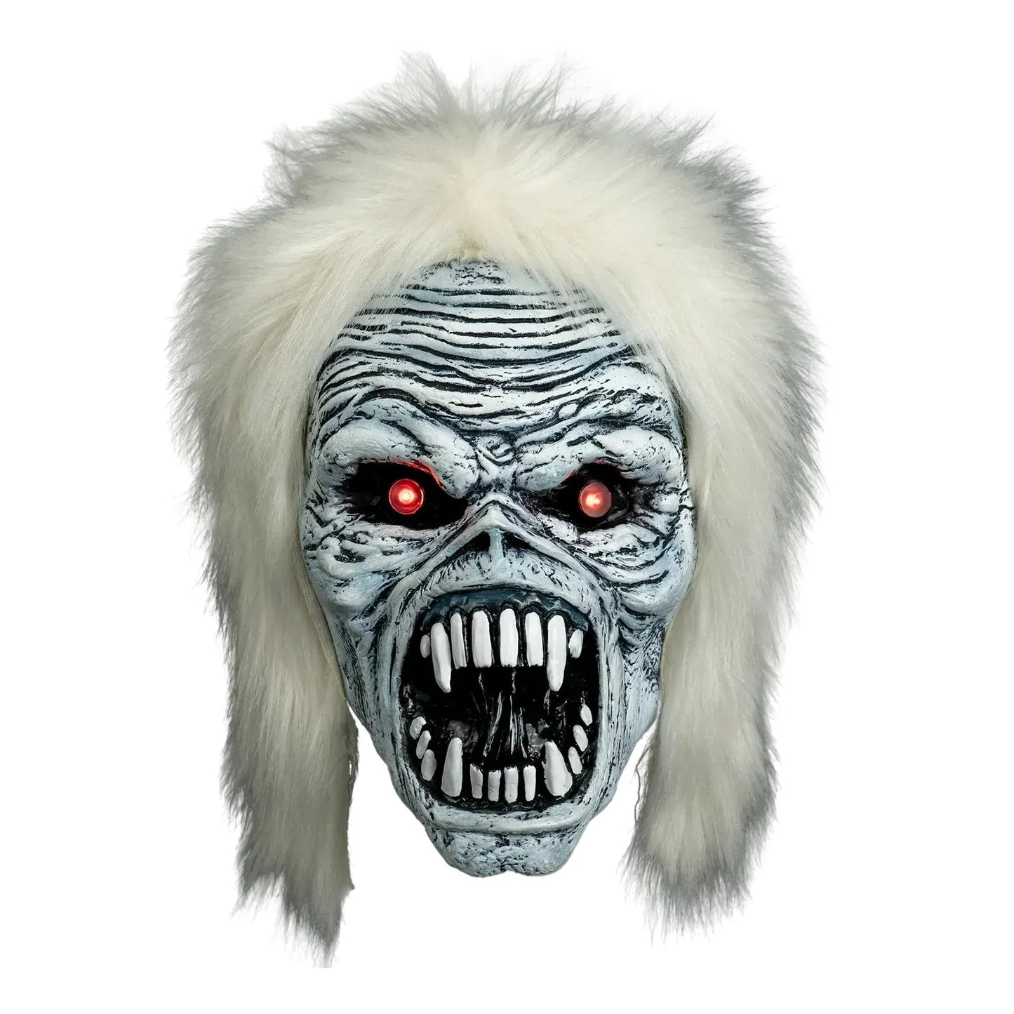 Iron Maiden: Eddie: Bass Beast Mask With Light Up Eyes: Vinyl Mask - Trick Or Treat Mask