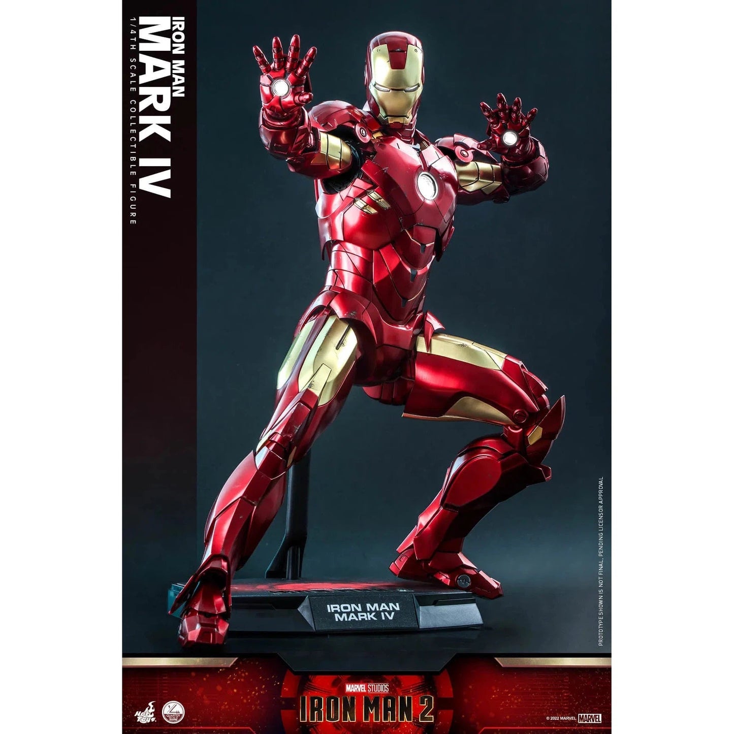 Iron Man: MKIV: Iron Man 2: Marvel: Quarter Scale: QS020 - Hot Toys Action Figure