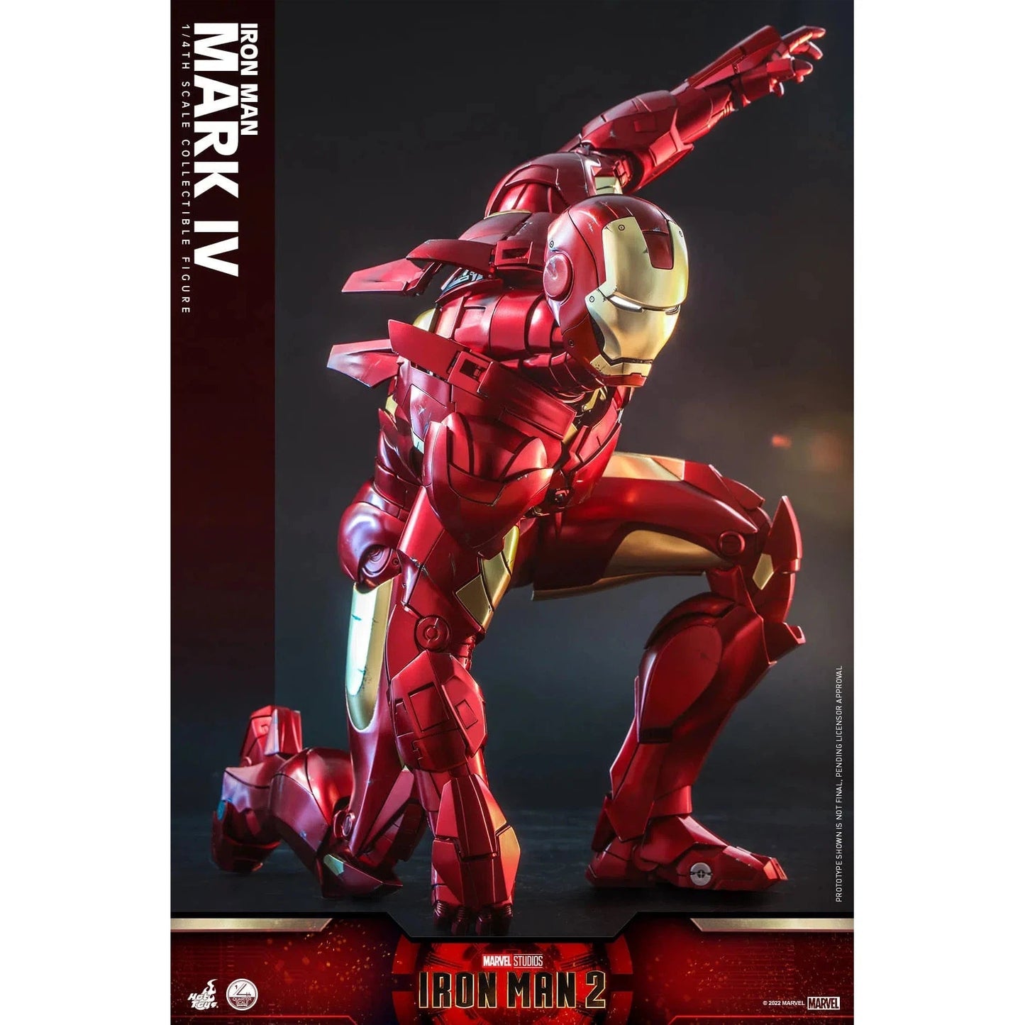 Iron Man: MKIV: Iron Man 2: Marvel: Quarter Scale: QS020 - Hot Toys Action Figure