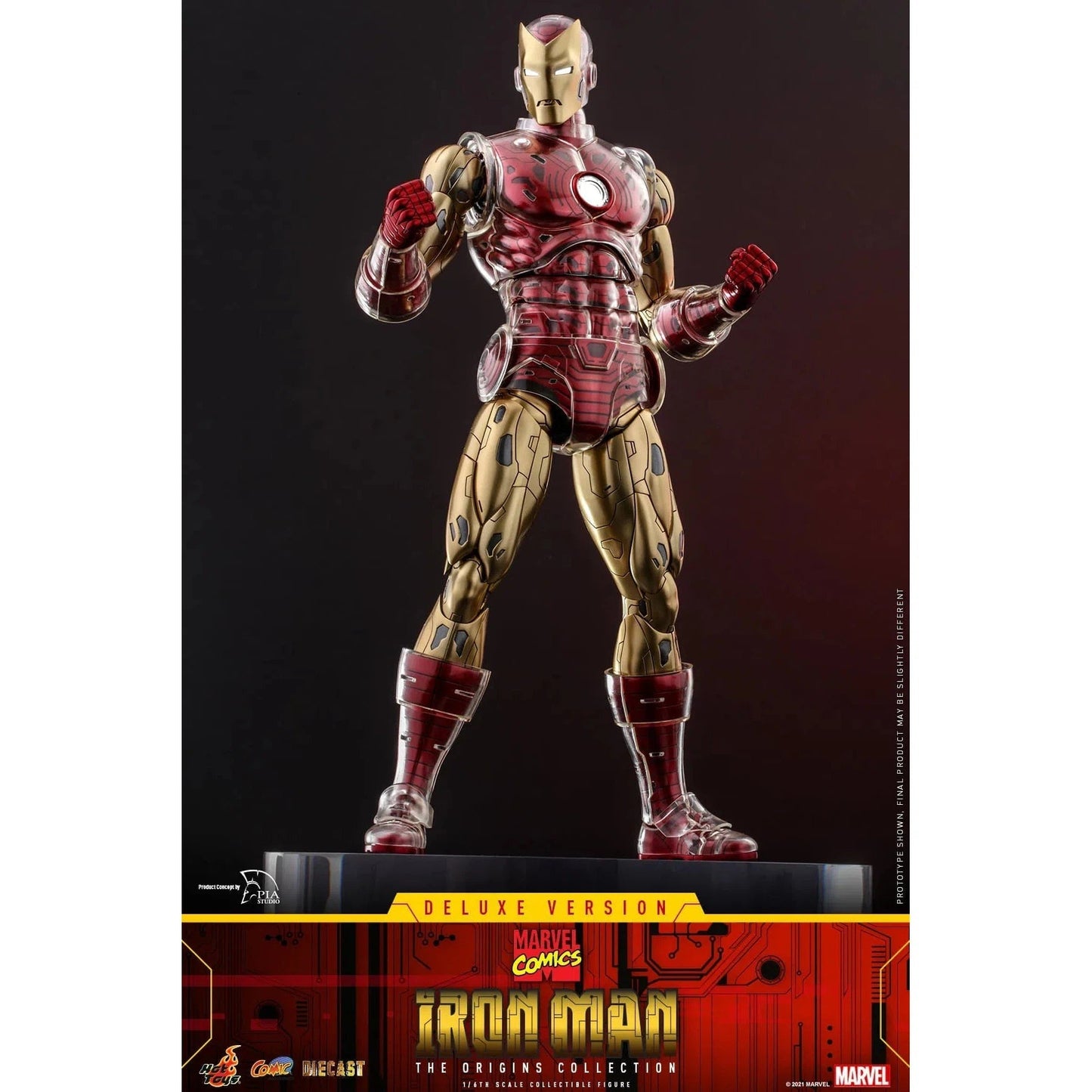 Iron Man: Origins Collection: CMS08 D38: Deluxe Edition: Marvel - Hot Toys Action Figure