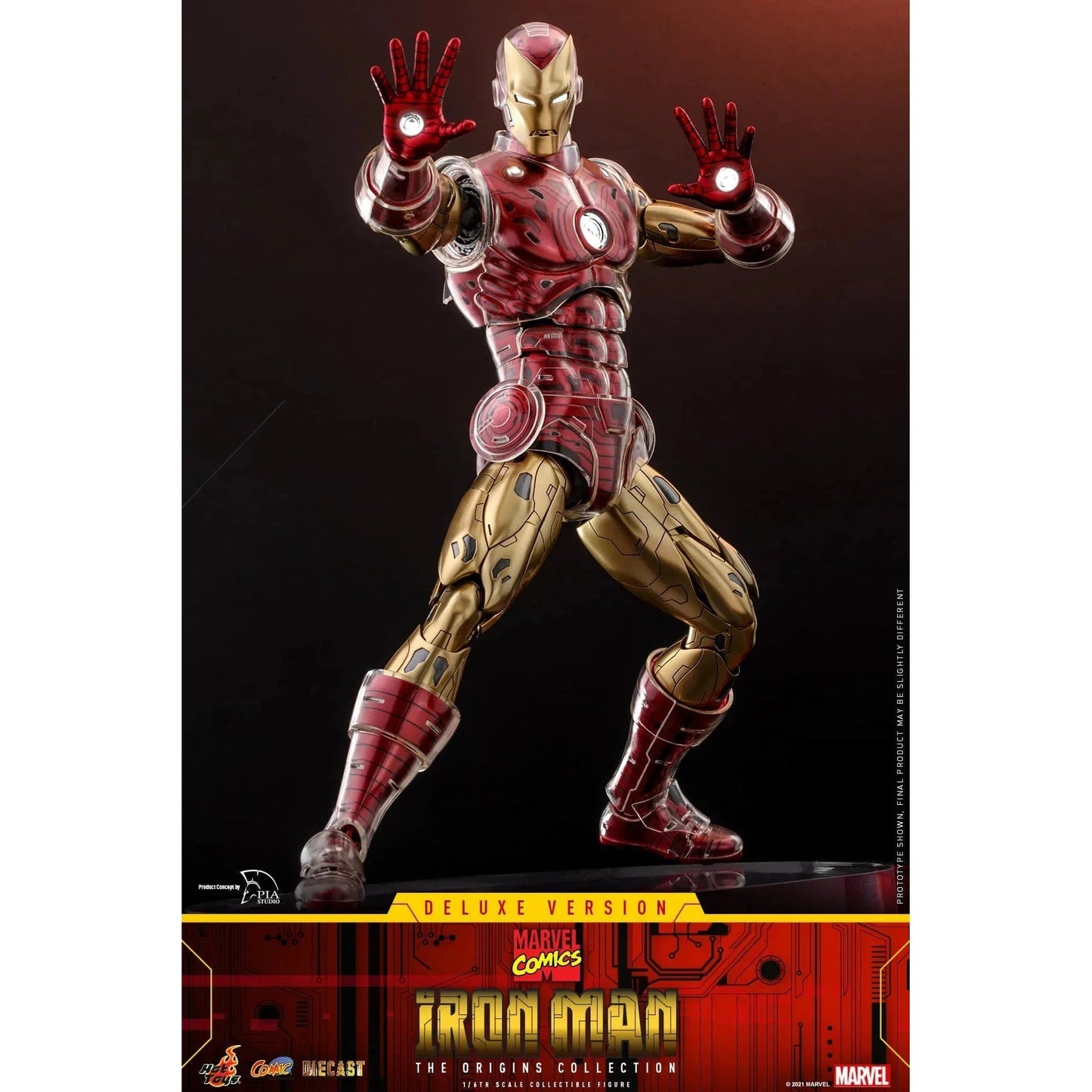 Iron Man: Origins Collection: CMS08 D38: Deluxe Edition: Marvel - Hot Toys Action Figure