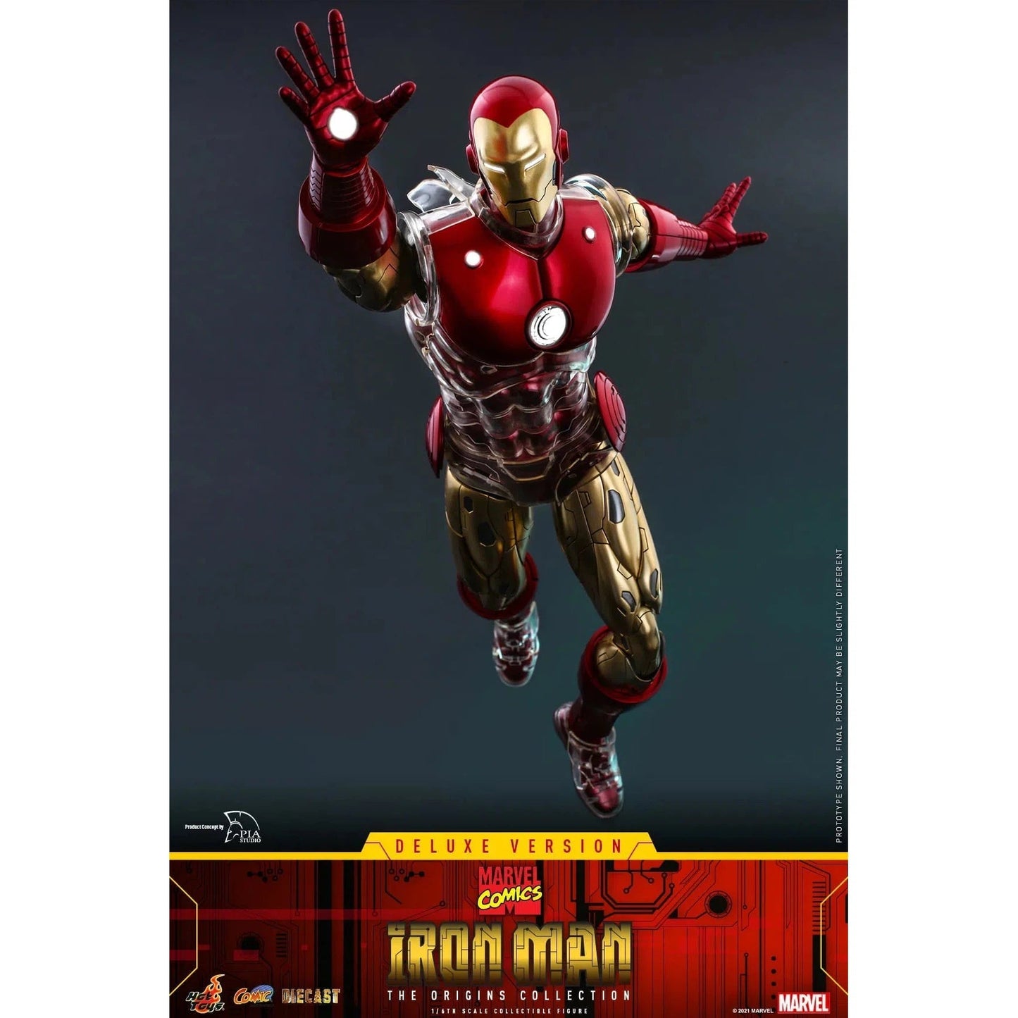 Iron Man: Origins Collection: CMS08 D38: Deluxe Edition: Marvel - Hot Toys Action Figure