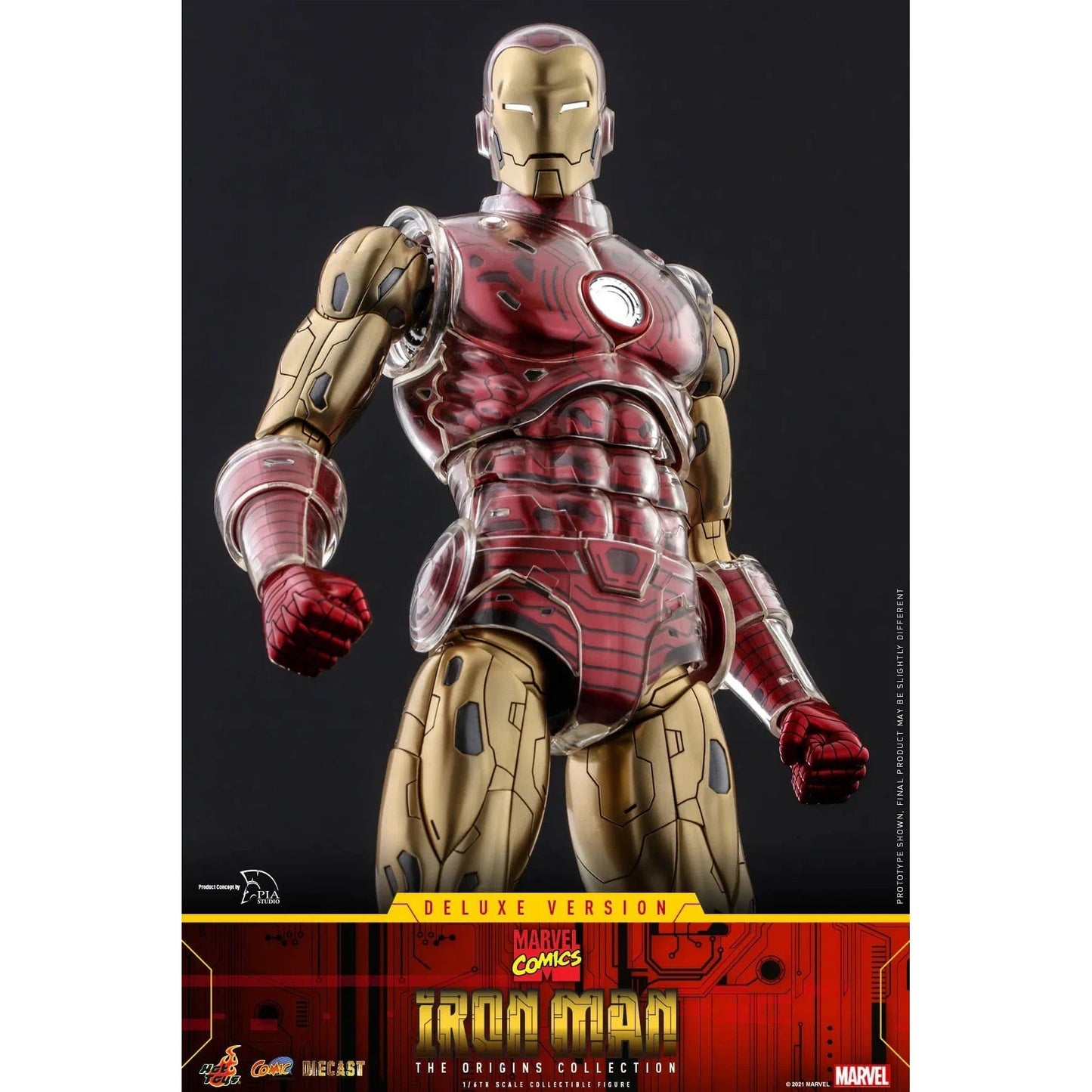 Iron Man: Origins Collection: CMS08 D38: Deluxe Edition: Marvel - Hot Toys Action Figure