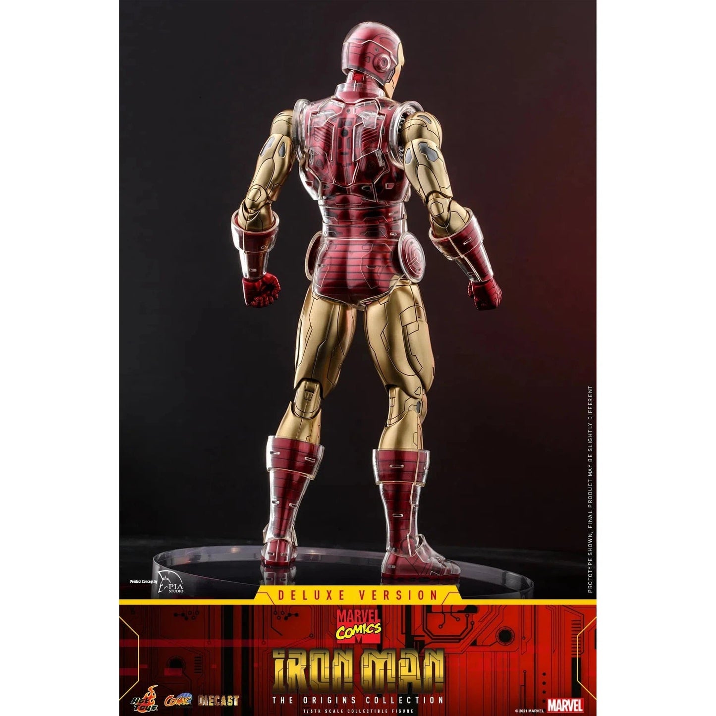 Iron Man: Origins Collection: CMS08 D38: Deluxe Edition: Marvel - Hot Toys Action Figure