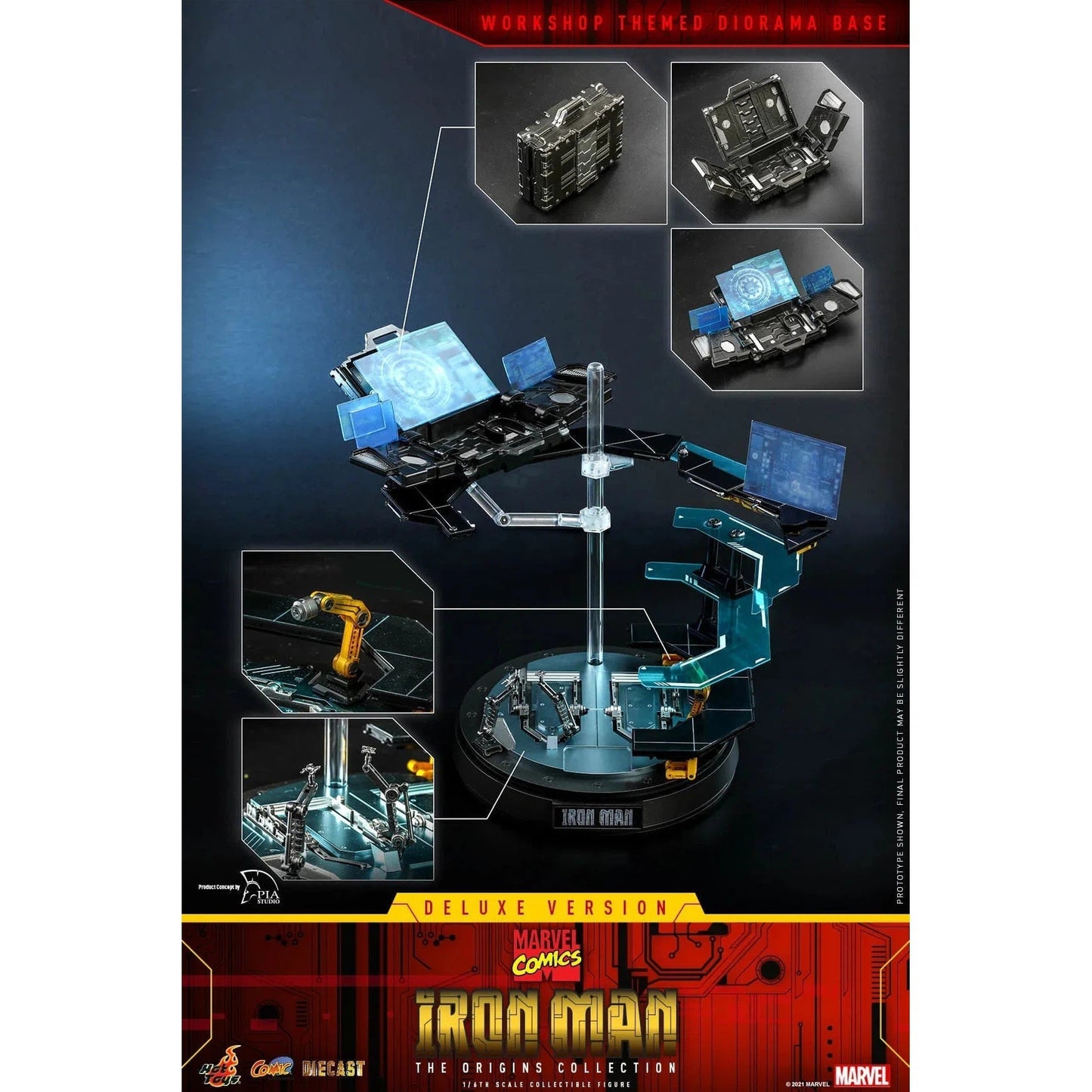 Iron Man: Origins Collection: CMS08 D38: Deluxe Edition: Marvel - Hot Toys Action Figure