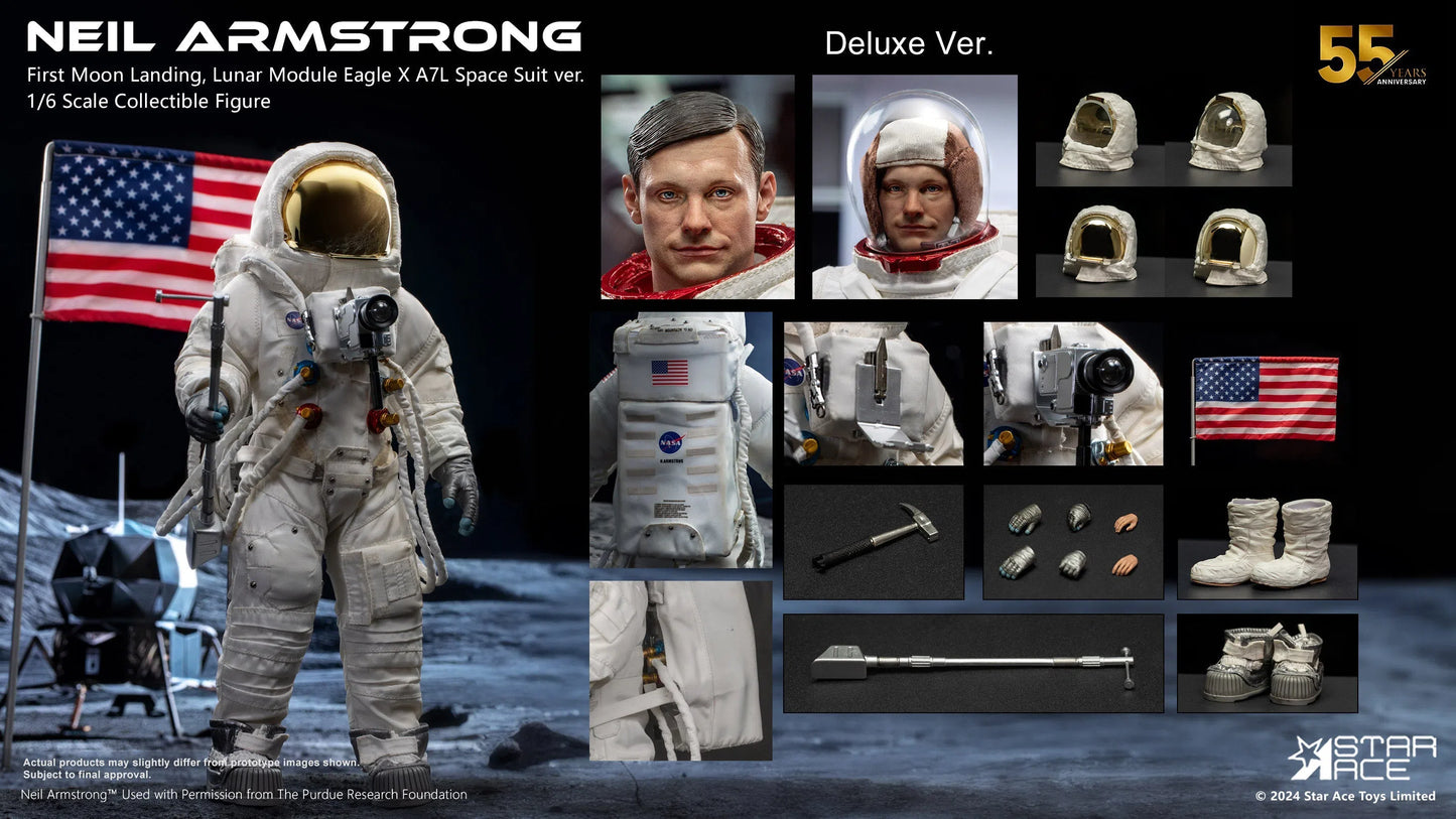 Neil Armstrong: Moon Landing: Deluxe: Sixth Scale Figure - Star Ace Action Figure