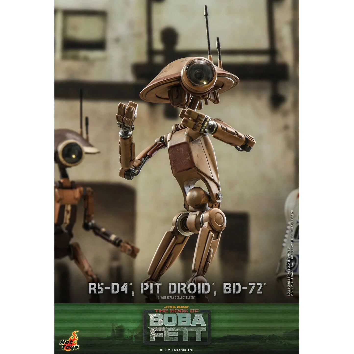 R5-D4, Pit Droid & BD-72: Star Wars: The Book Of Boba Fett - Hot Toys Action Figure