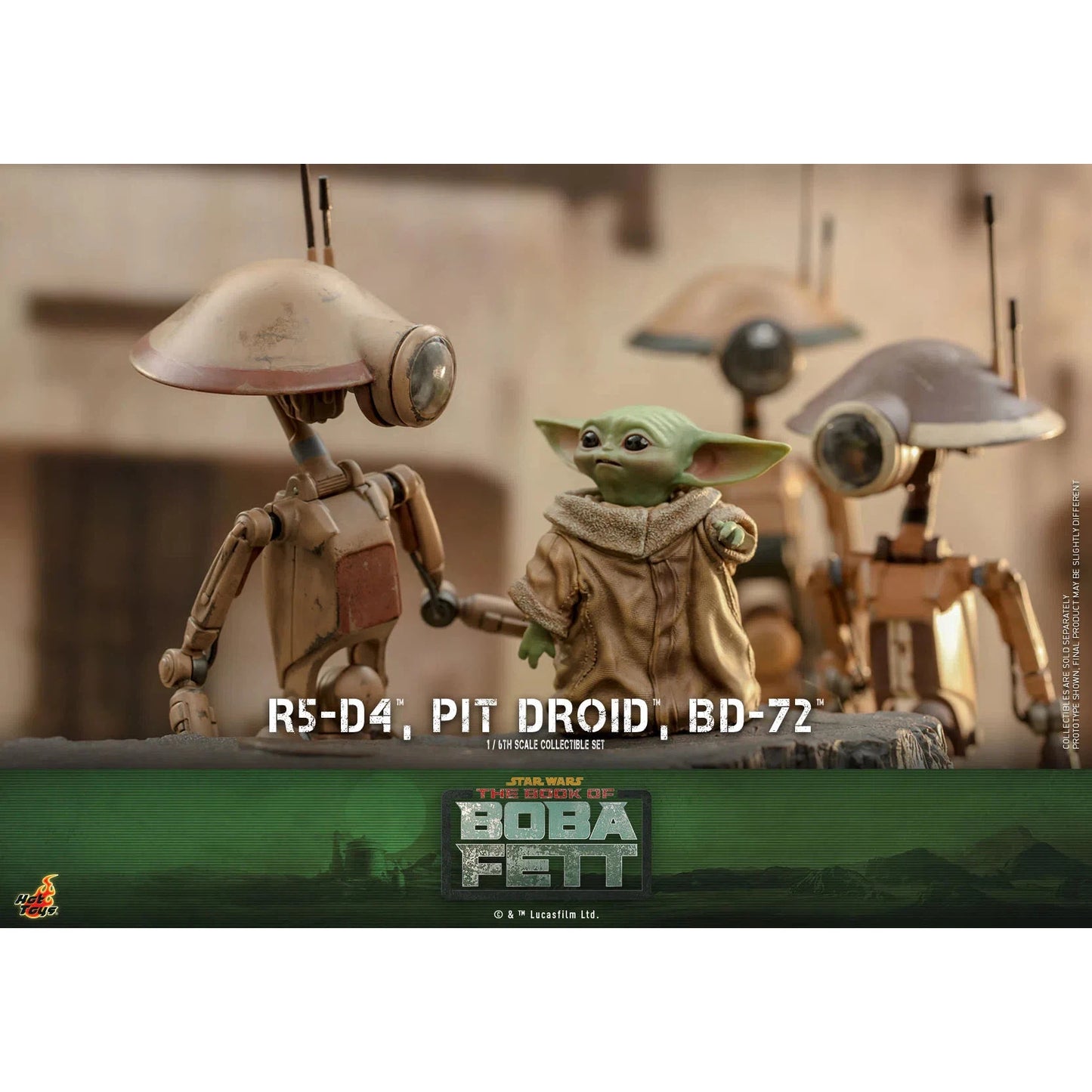 R5-D4, Pit Droid & BD-72: Star Wars: The Book Of Boba Fett - Hot Toys Action Figure