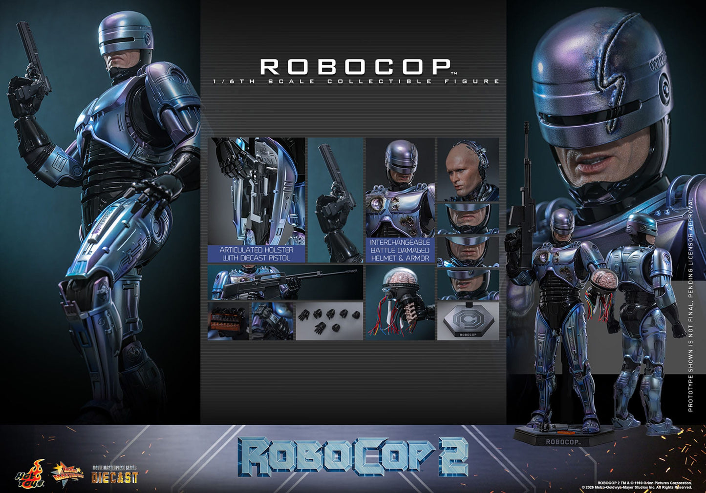 RoboCop 2: RoboCop: 1/6th Scale Action Figure - Hot Toys Action Figure