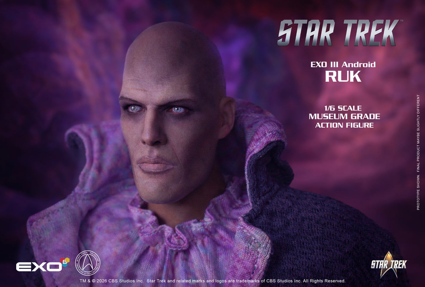 Star Trek: The Original Series EXO III Android Ruk 1/6 Scale Action Figure - EXO-6 Action Figures