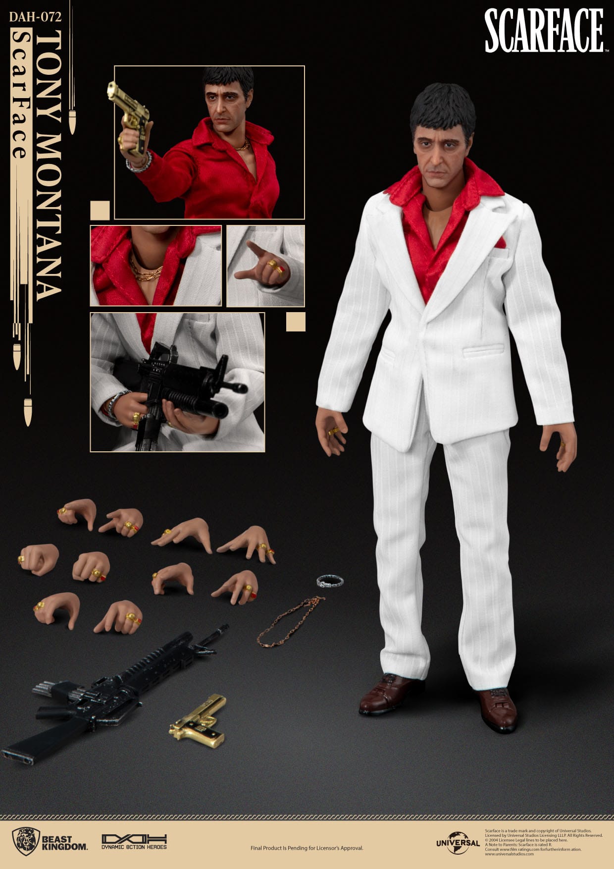 Scarface (1983): Tony Montana: Dynamic 8ction Heroes: 20cm Action Figure - Beast Kingdom Action Figure