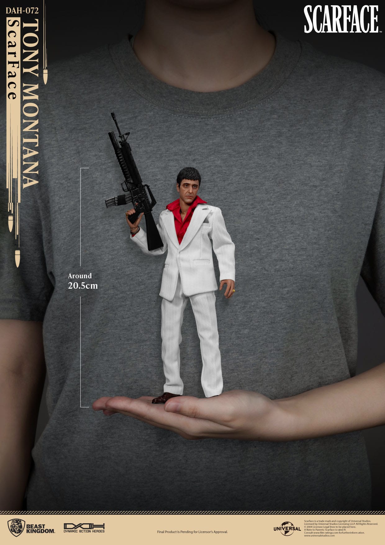 Scarface (1983): Tony Montana: Dynamic 8ction Heroes: 20cm Action Figure - Beast Kingdom Action Figure