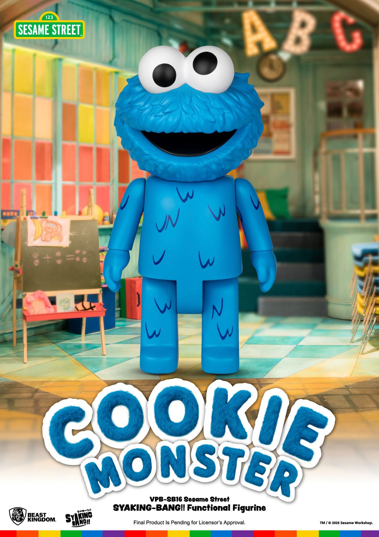 Sesame Street: Cookie Monster: Syaking-Bang!!: 47cm Piggy Bank - Beast Kingdom Piggy Bank