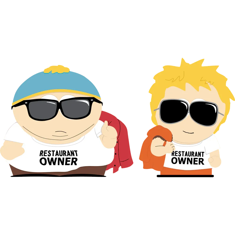 South Park: Restaurant Owners: Vinyl Figure: YouTooz YouTooz