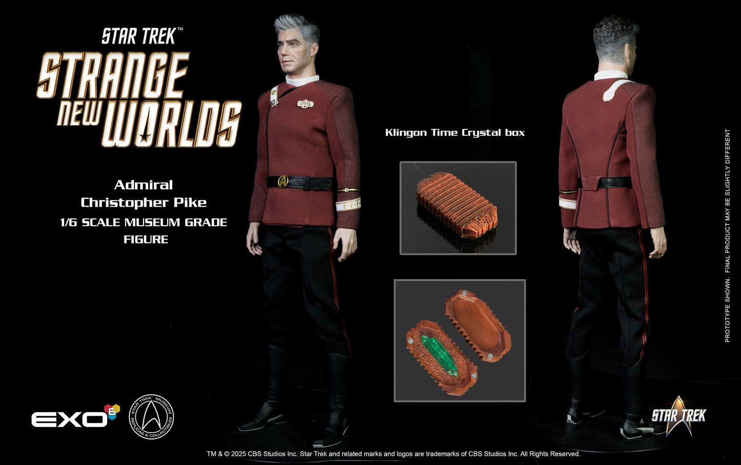 Star Trek: Strange New Worlds: Admiral Christopher Pike: 1/6 Scale Figure - EXO-6 Action Figure