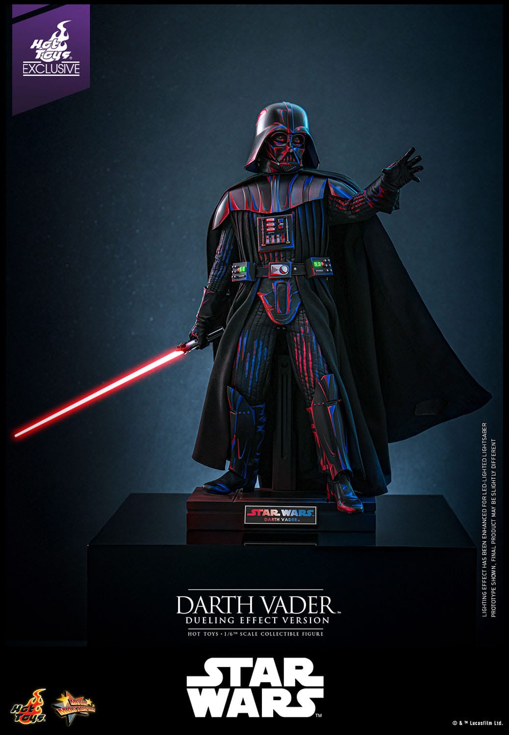 Star Wars: Darth Vader (Dueling Effect Version): Exclusive: 1/6th Scale Action Figure: Hot Toys Hot Toys