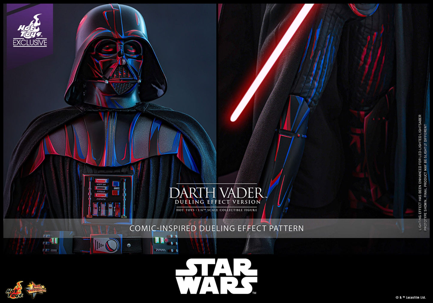 Star Wars: Darth Vader (Dueling Effect Version): Exclusive: 1/6th Scale Action Figure: Hot Toys Hot Toys