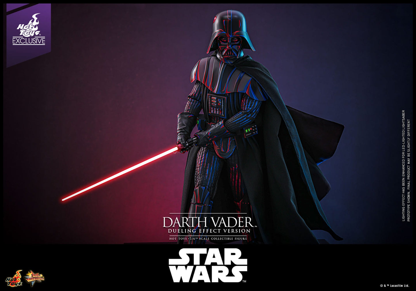 Star Wars: Darth Vader (Dueling Effect Version): Exclusive: 1/6th Scale Action Figure: Hot Toys Hot Toys