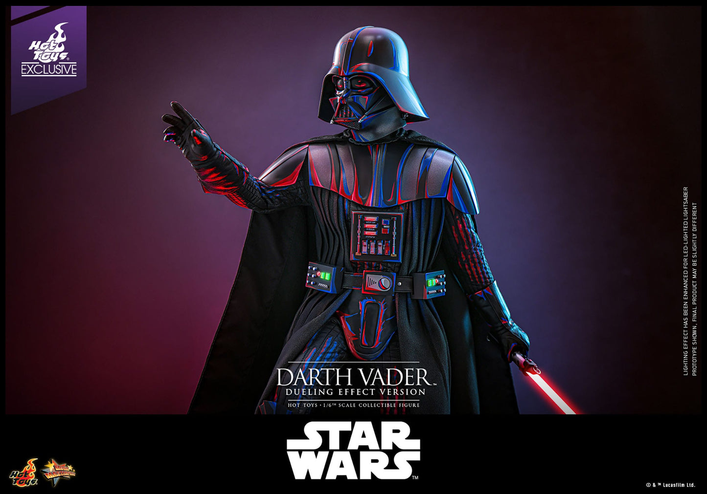Star Wars: Darth Vader (Dueling Effect Version): Exclusive: 1/6th Scale Action Figure: Hot Toys Hot Toys