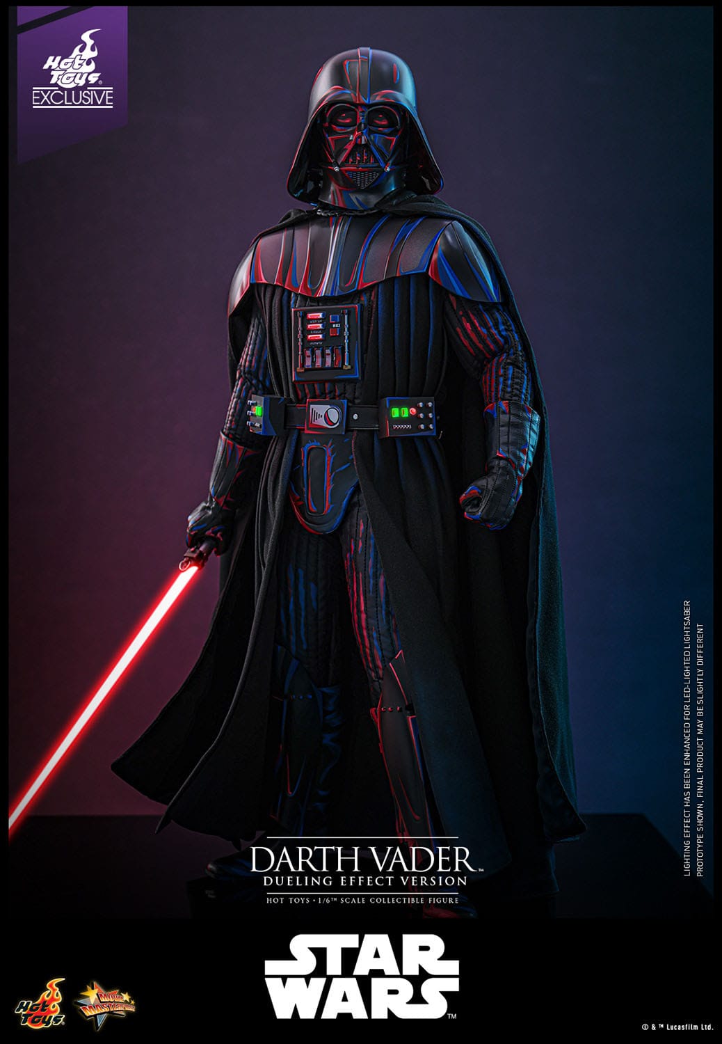 Star Wars: Darth Vader (Dueling Effect Version): Exclusive: 1/6th Scale Action Figure: Hot Toys Hot Toys