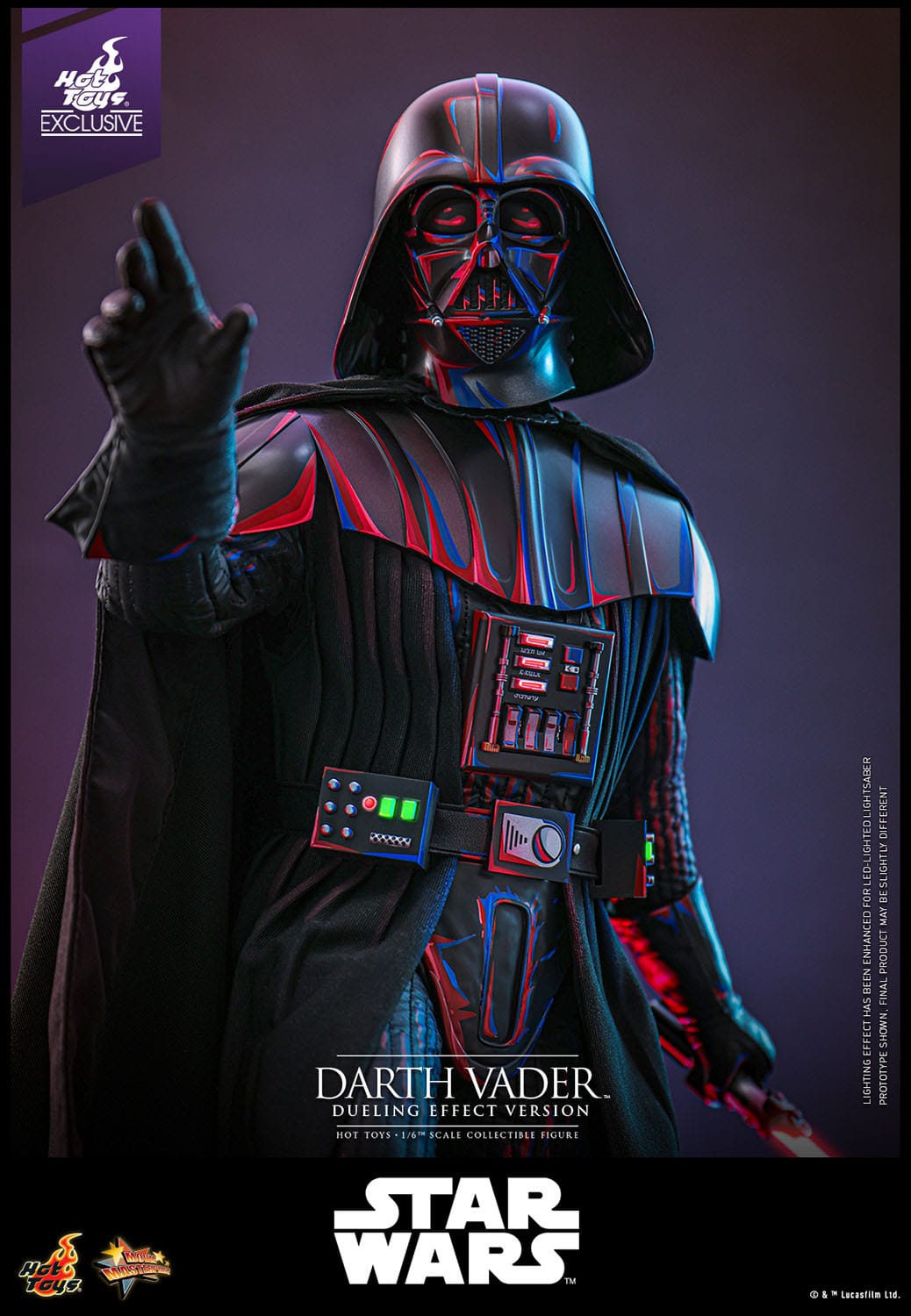 Star Wars: Darth Vader (Dueling Effect Version): Exclusive: 1/6th Scale Action Figure: Hot Toys Hot Toys