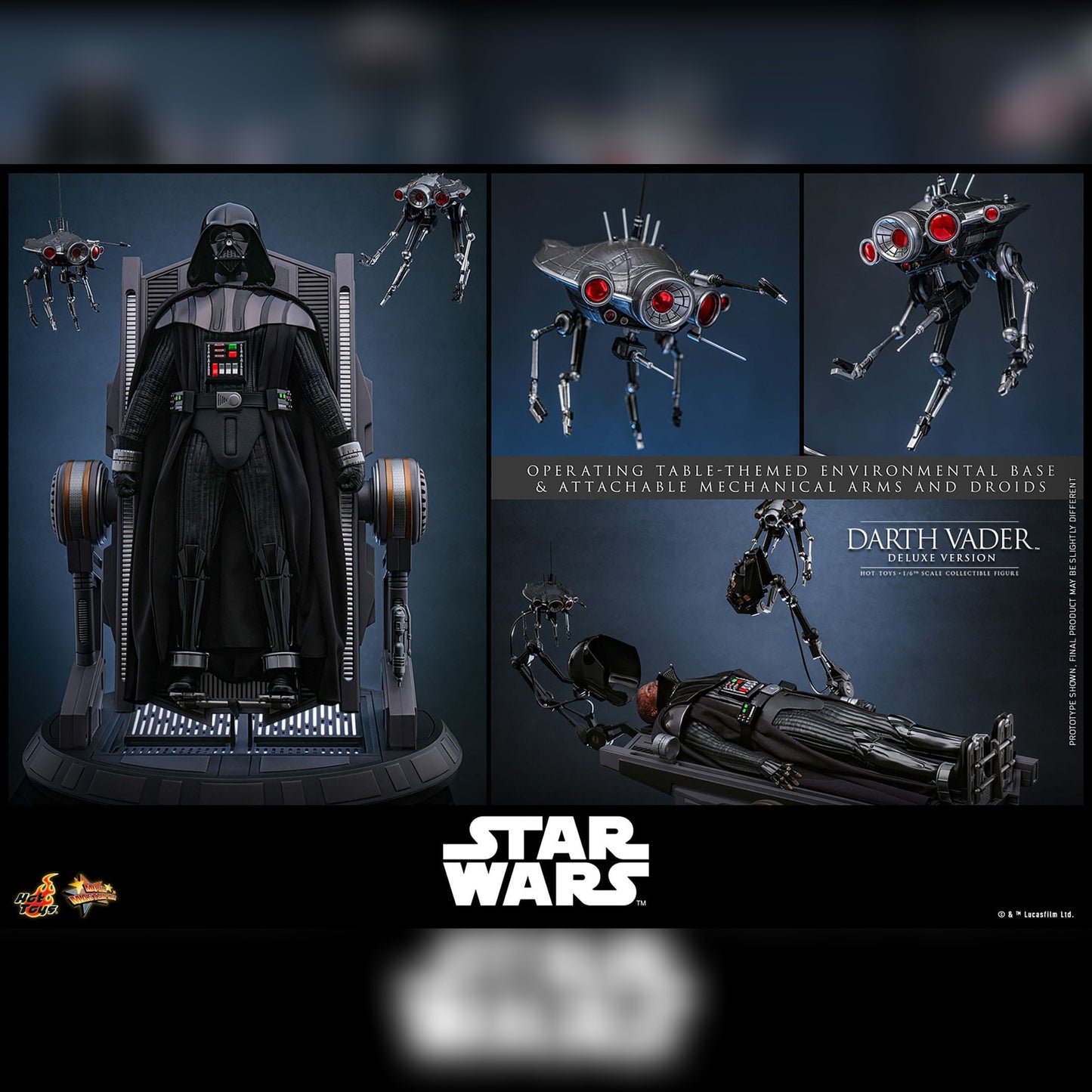 Star Wars: Episode III: Darth Vader: Deluxe: 1/6th Scale Action Figure: Hot Toys MMS810 Hot Toys