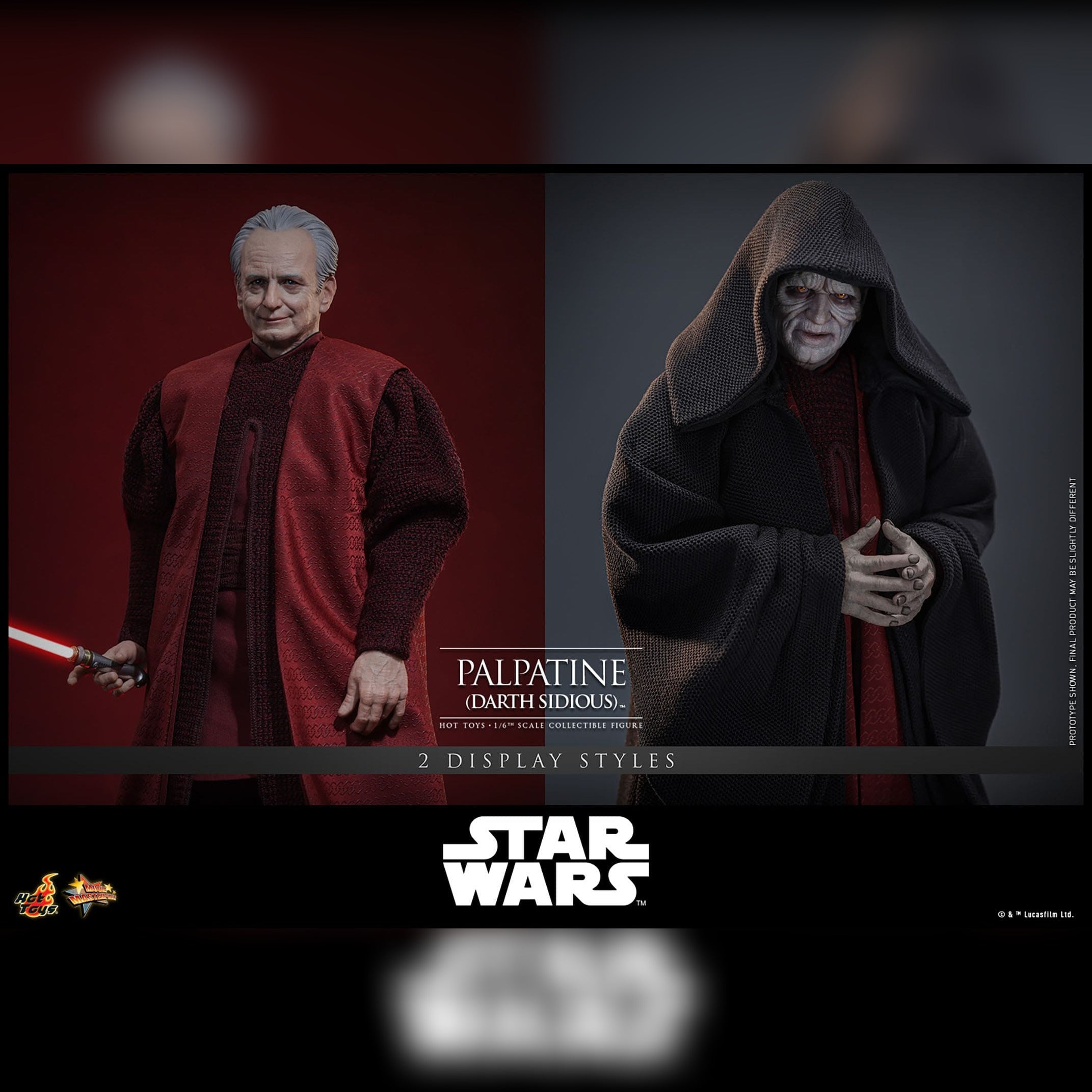 Star Wars: Episode III: Palpatine (Darth Sidious) 1/6th Scale Action Figure: Hot Toys Hot Toys