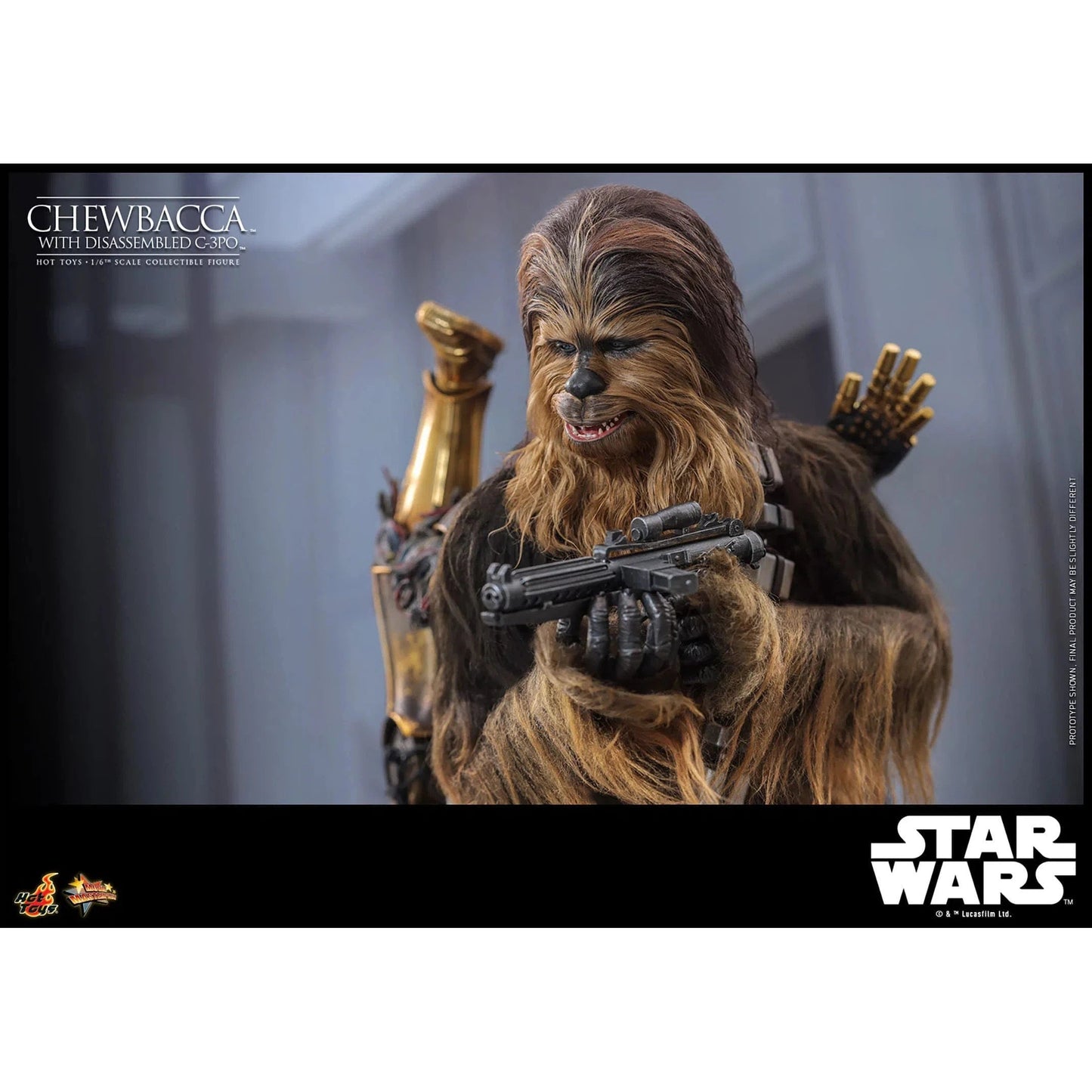 Star Wars: Episode V: The Empire Strikes Back: Chewbacca With Disassembled C-3PO - Hot Toys Action Figures