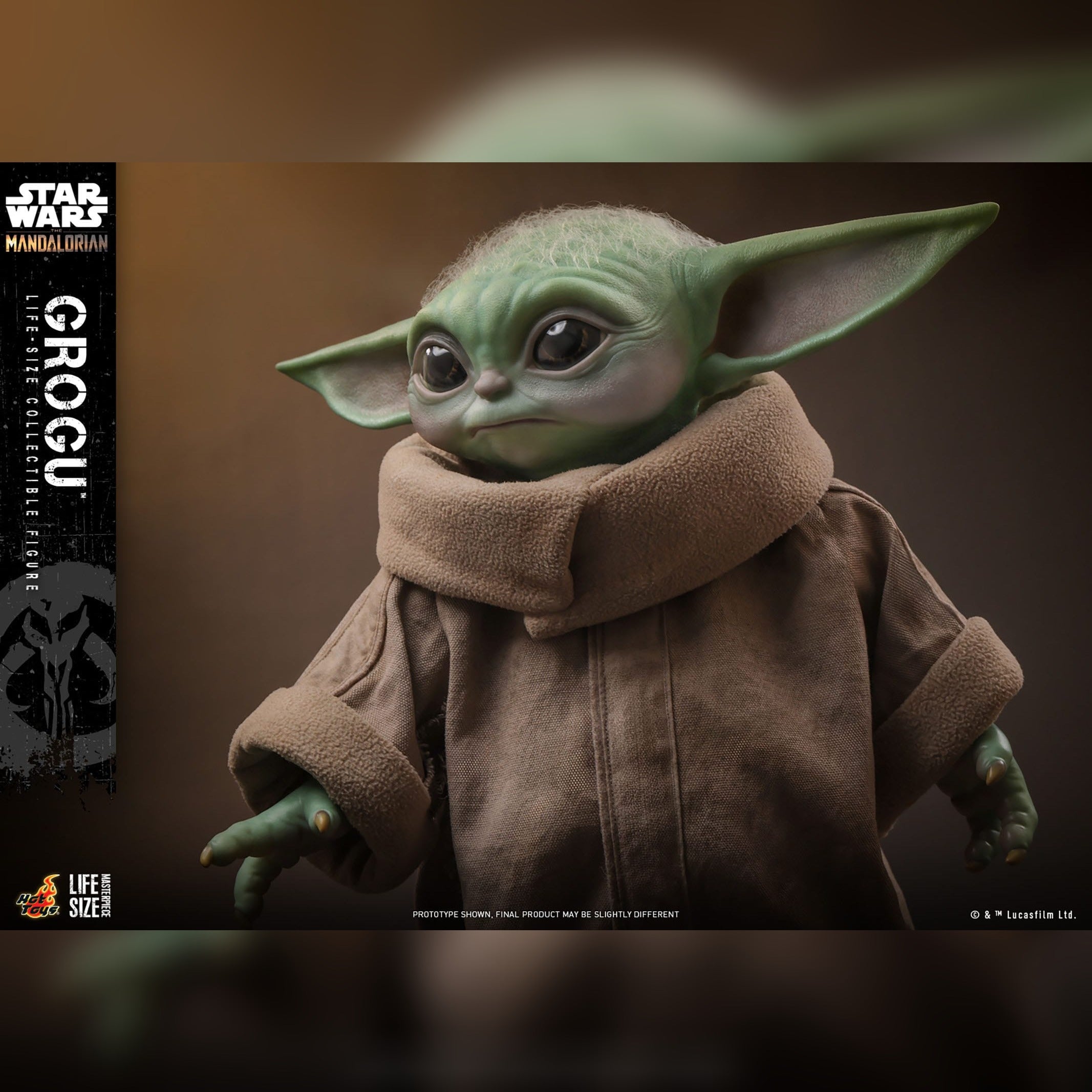 Star Wars: The Mandalorian: Grogu (Life Size): Action Figure: Hot Toys Hot Toys