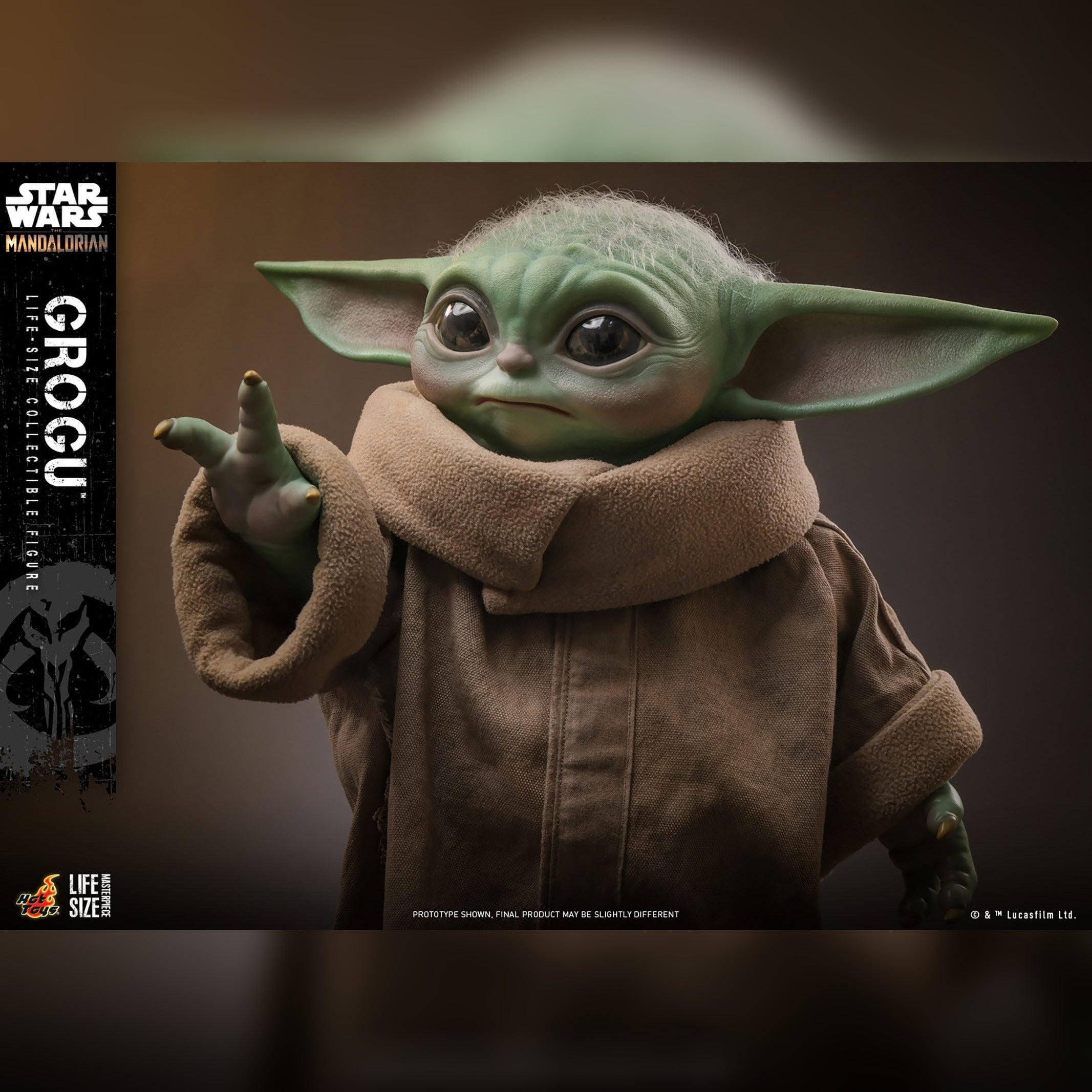 Star Wars: The Mandalorian: Grogu (Life Size): Action Figure: Hot Toys Hot Toys