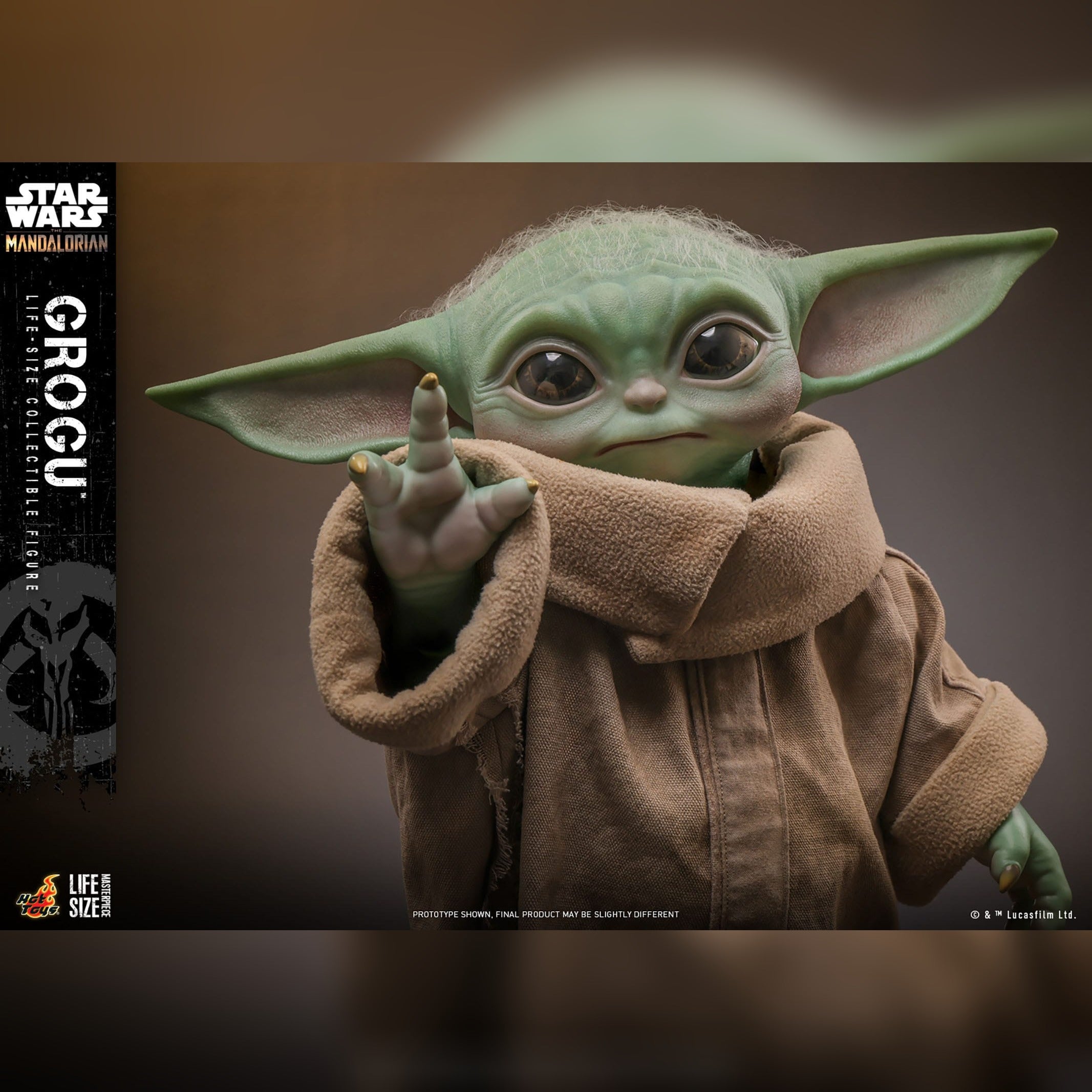 Star Wars: The Mandalorian: Grogu (Life Size): Action Figure: Hot Toys Hot Toys