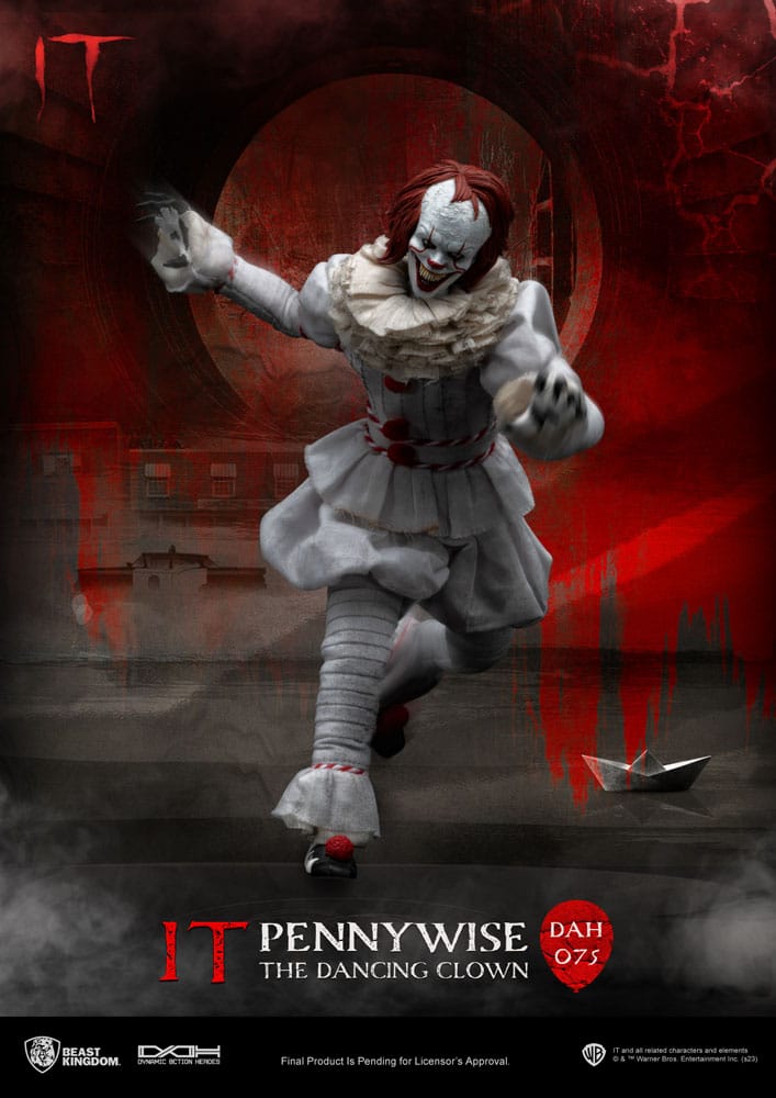 Stephen Kings It Dynamic 8ction Heroes Action Figure 1/9 Pennywise 21 cm - Beast Kingdom Toys Action figures