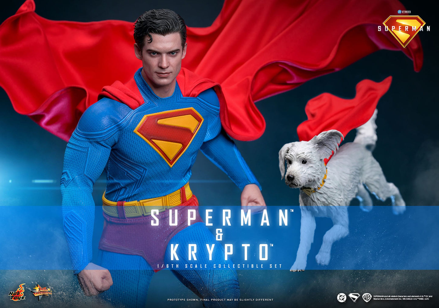 Superman (2025): Superman & Krypto: 1/6th Scale Action Figure - Hot Toys Action Figure