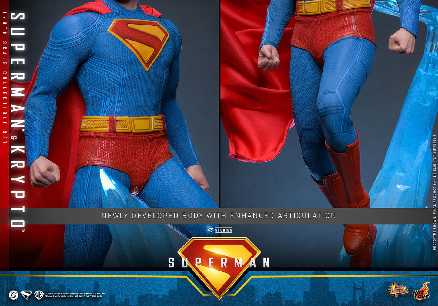 Superman (2025): Superman & Krypto: 1/6th Scale Action Figure - Hot Toys Action Figure