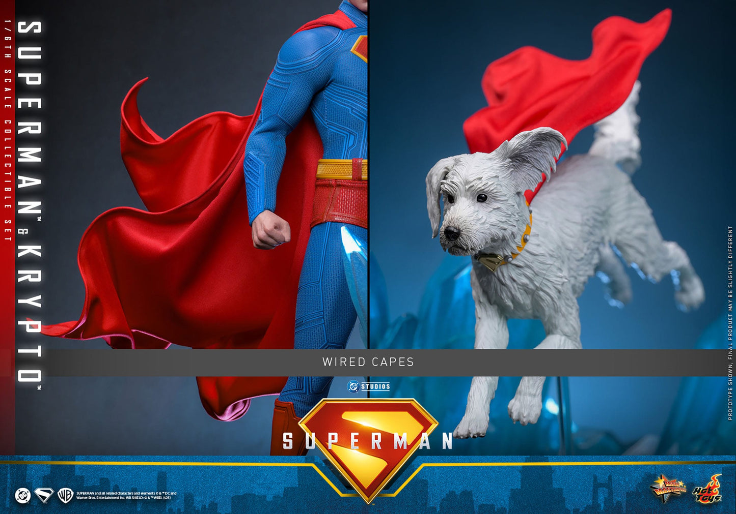 Superman (2025): Superman & Krypto: 1/6th Scale Action Figure - Hot Toys Action Figure