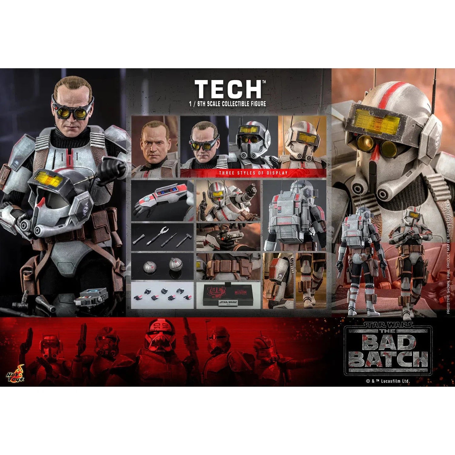 Tech: Star Wars: The Bad Batch - Hot Toys Action Figures