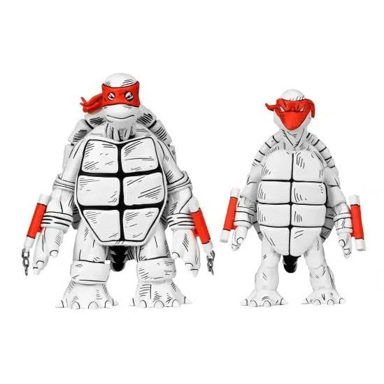 Teenage Mutant Ninja Turtles: (Mirage Comics): First Turtles: (Black & White): Two-Pack: 7" Action Figure Neca