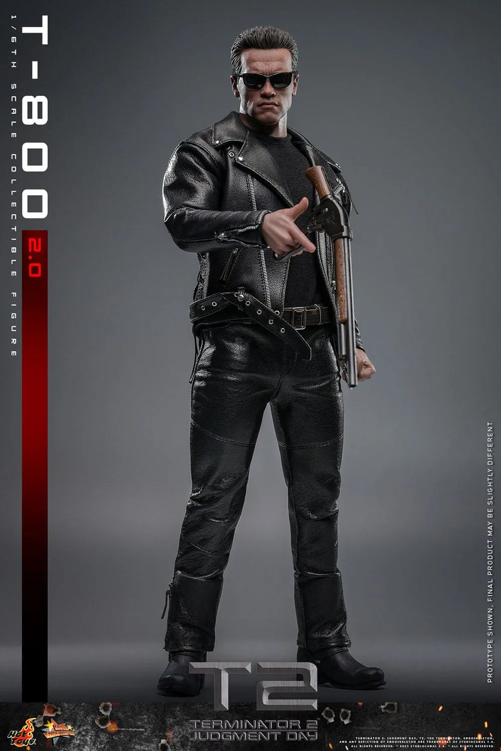 Terminator 2: T-800 Version 2.0: MMS795: 1/6th Scale Action Figure: Hot Toys Hot Toys
