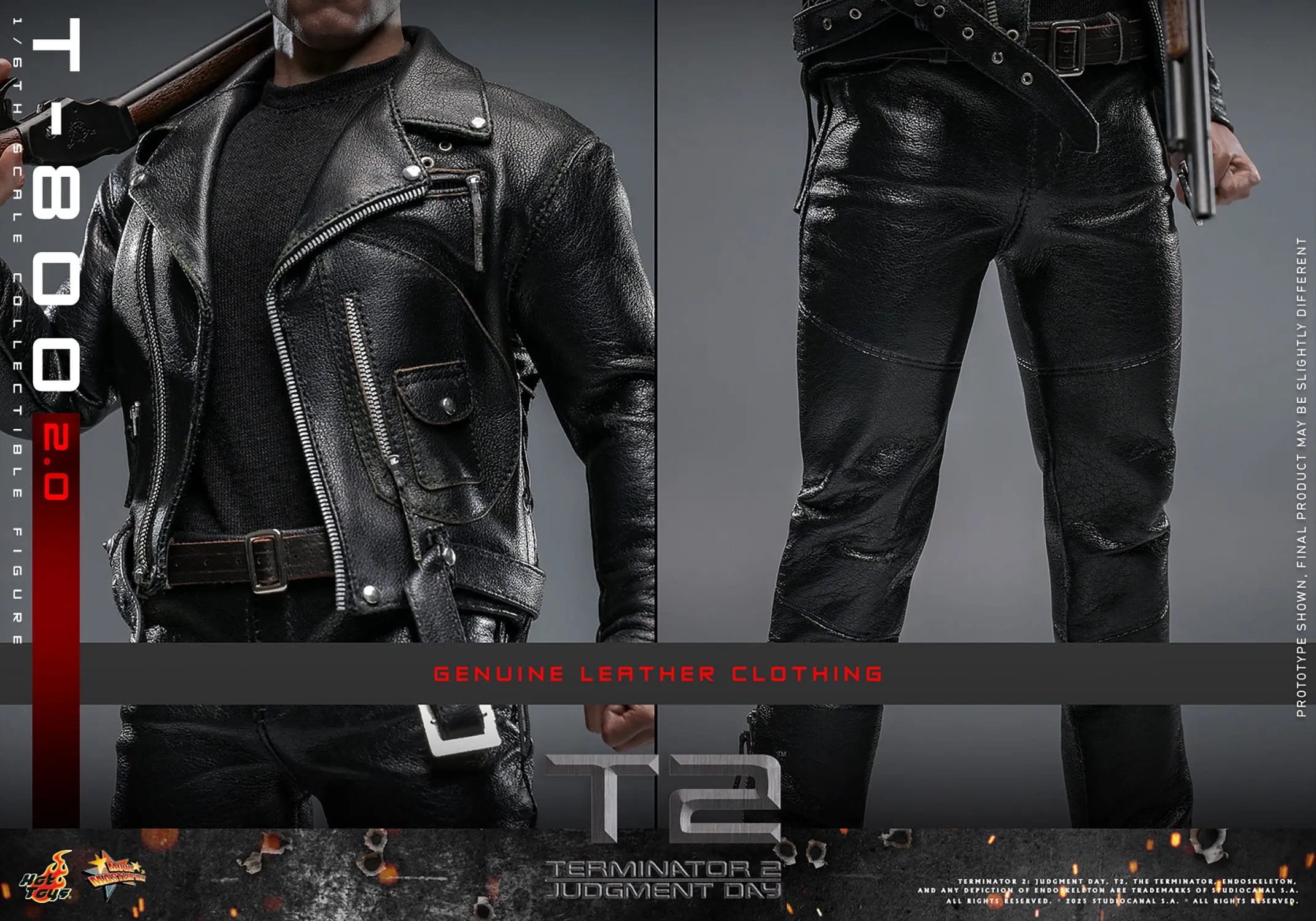 Terminator 2: T-800 Version 2.0: MMS795: 1/6th Scale Action Figure: Hot Toys Hot Toys