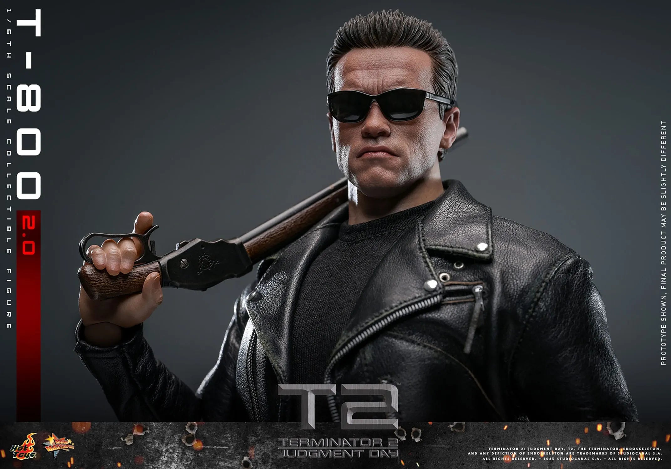Terminator 2: T-800 Version 2.0: MMS795: 1/6th Scale Action Figure: Hot Toys Hot Toys