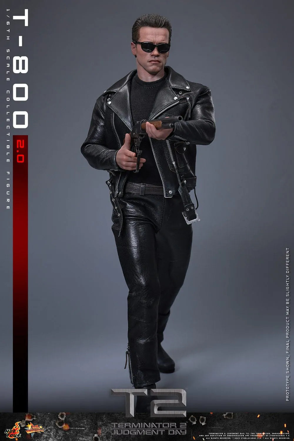 Terminator 2: T-800 Version 2.0: MMS795: 1/6th Scale Action Figure: Hot Toys Hot Toys