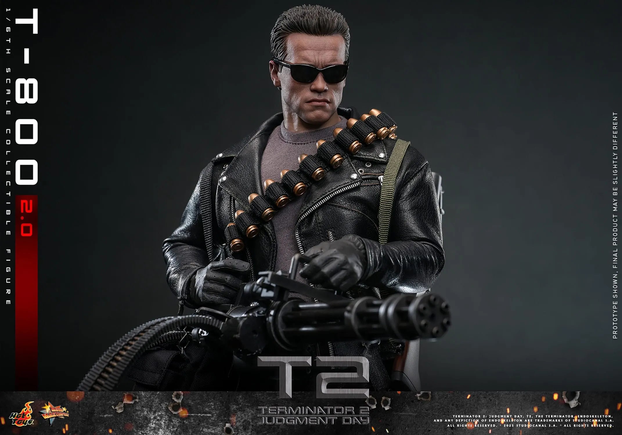 Terminator 2: T-800 Version 2.0: MMS795: 1/6th Scale Action Figure: Hot Toys Hot Toys