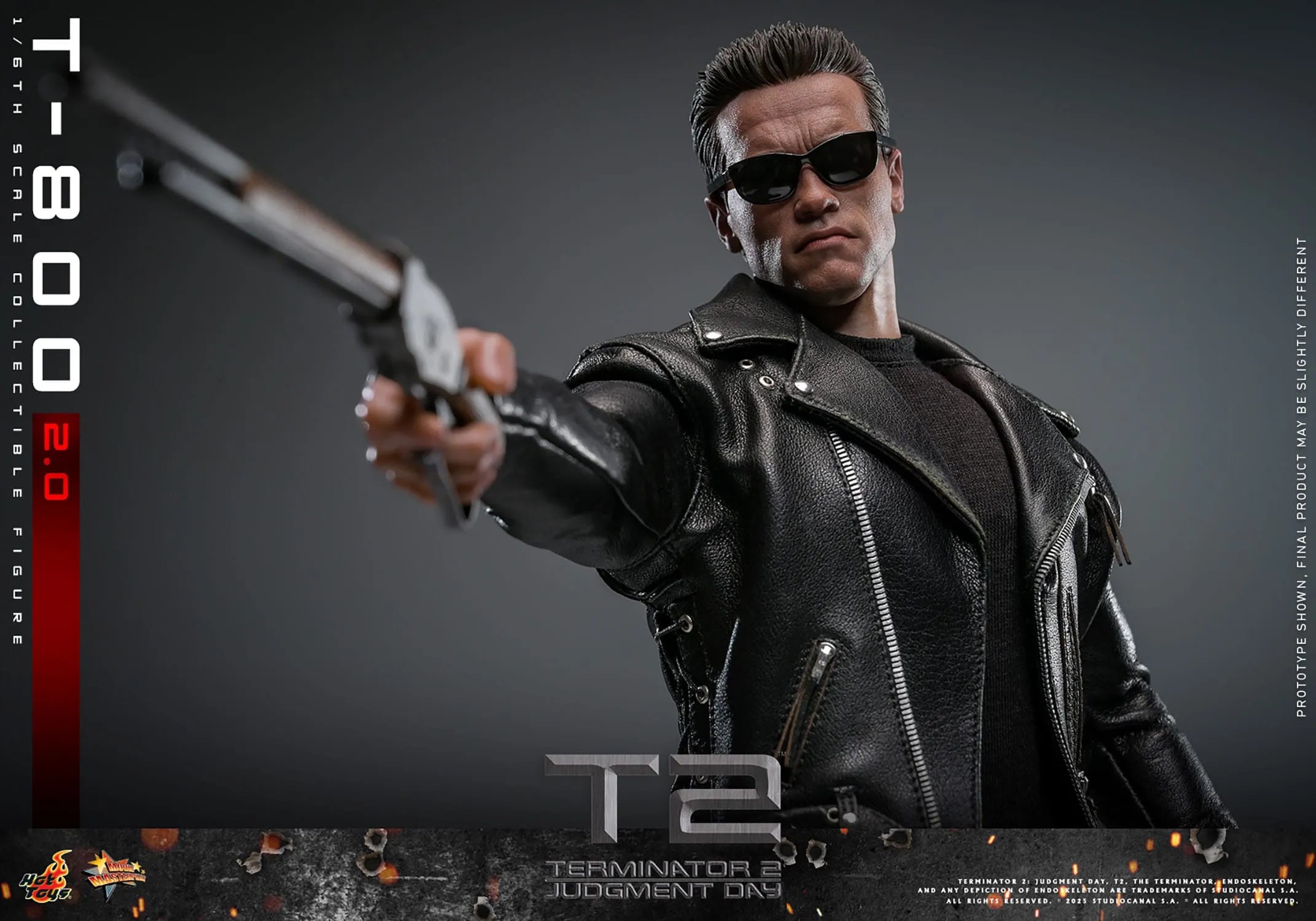 Terminator 2: T-800 Version 2.0: MMS795: 1/6th Scale Action Figure: Hot Toys Hot Toys