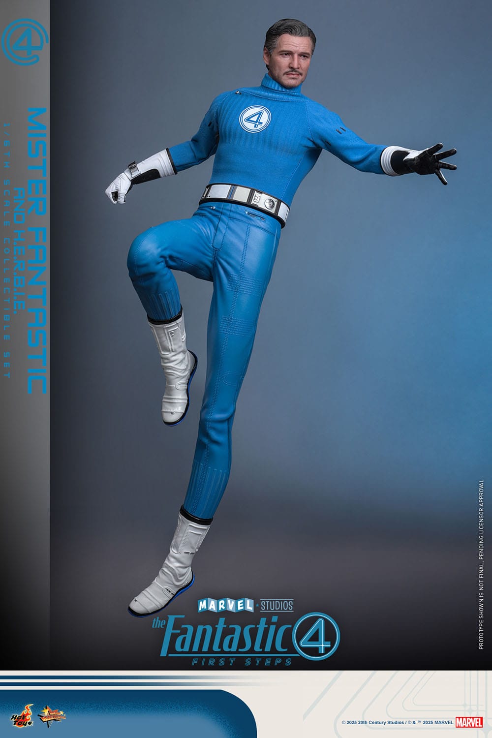 The Fantastic Four: First Steps: Mr Fantastic & H.E.R.B.I.E: 1/6th Scale Action Figure - Hot Toys Action Figure